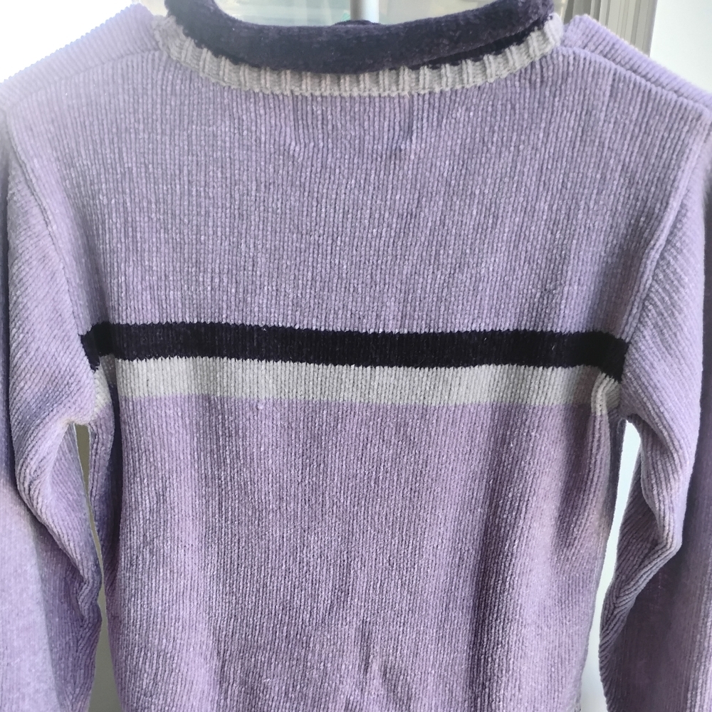 Hot House Women's lavender purple stripe sweater